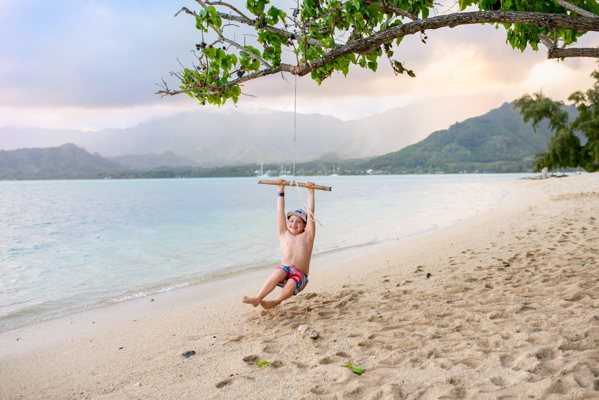 Family Photos at Kualoa Regional Park